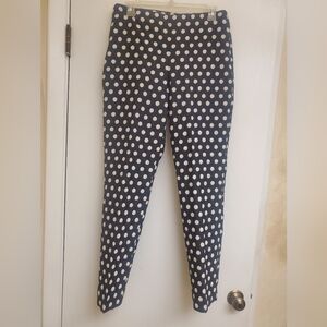 Talbots Black and White Polka Dot Pants